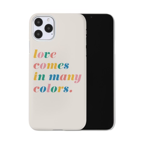 Love in Many Colors iPhone Case, Slim Case, Matte, iPhone 11 Pro Max, Multicolor