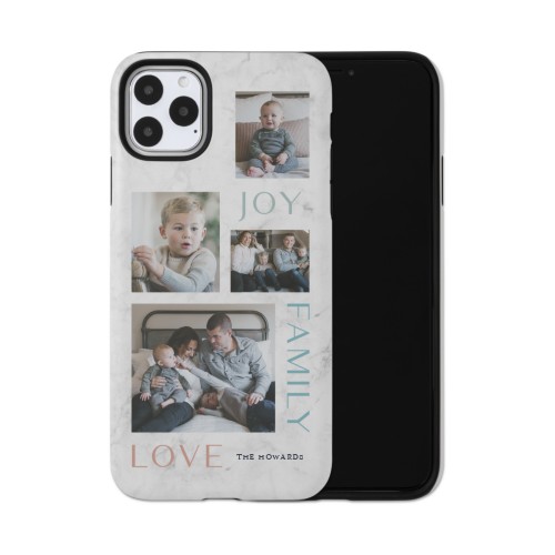 Marble Joy Family Love iPhone Case, Silicone Liner Case, Matte, iPhone 11 Pro Max, White