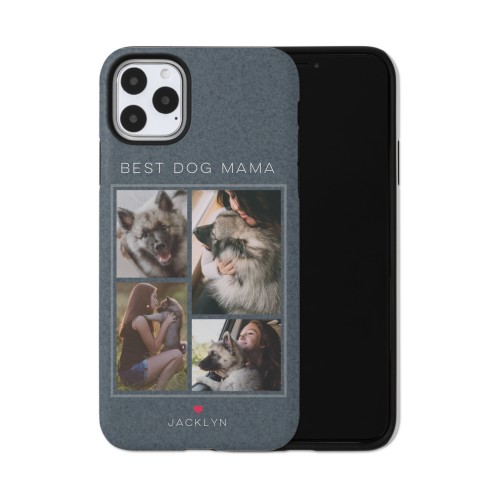 Forever Fur Love iPhone Case, Silicone Liner Case, Matte, iPhone 11 Pro Max, Blue