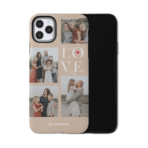 Sand Stacked Love iPhone Case, Silicone Liner Case, Matte, iPhone 11 Pro Max, Beige