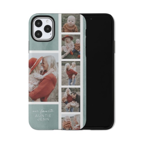 Watercolor Favorite Filmstrip iPhone Case, Silicone Liner Case, Matte, iPhone 11 Pro Max, Green