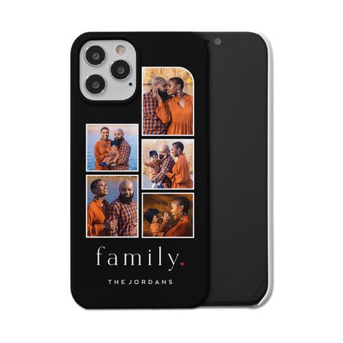 Family Heart iPhone Case, Slim Case, Matte, iPhone 12 Pro, Black