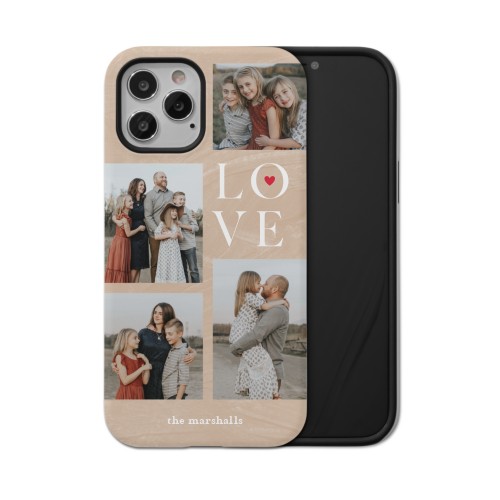 Sand Stacked Love iPhone Case, Silicone Liner Case, Matte, iPhone 12 Pro, Beige
