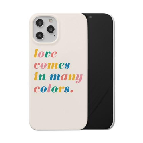 Love in Many Colors iPhone Case, Slim Case, Matte, iPhone 12 Pro Max, Multicolor