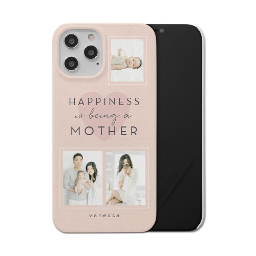 Full of Happiness iPhone Case, Slim Case, Matte, iPhone 12 Pro Max, Pink
