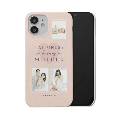 Full of Happiness iPhone Case, Slim Case, Matte, iPhone 12, Pink