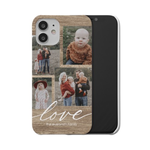 Rustic Love iPhone Case, Slim Case, Matte, iPhone 12 Mini, Brown