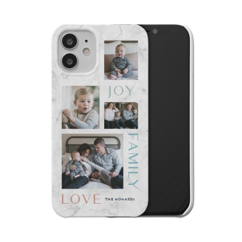 Marble Joy Family Love iPhone Case, Slim Case, Matte, iPhone 12 Mini, White