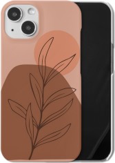 palm line art iphone case