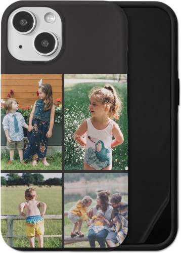 Gallery of Four Grid iPhone Case, Silicone Liner Case, Matte, iPhone 13, Multicolor, multi