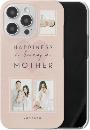 Full of Happiness iPhone Case, Slim Case, Matte, iPhone 13 Pro, Pink