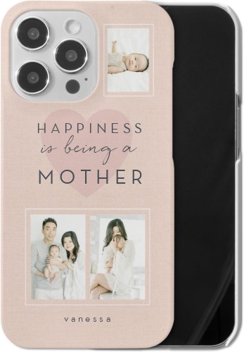 Full of Happiness iPhone Case, Slim Case, Matte, iPhone 13 Pro, Pink, priscilla