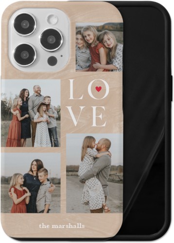 Sand Stacked Love iPhone Case, Silicone Liner Case, Matte, iPhone 13 Pro, Beige, rye