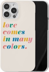 love in many colors iphone case