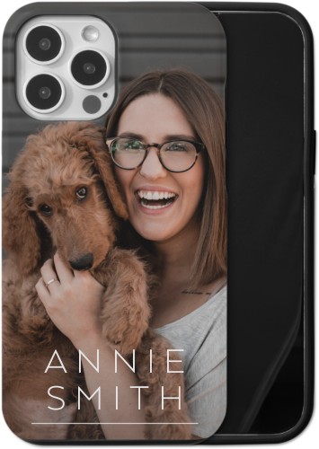 Simply Personal iPhone Case, Silicone Liner Case, Matte, iPhone 13 Pro Max, White, white