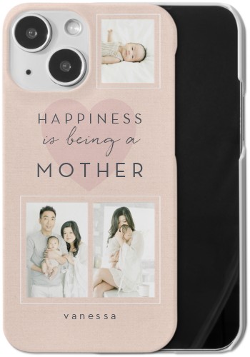 Full of Happiness iPhone Case, Slim Case, Matte, iPhone 13 Mini, Pink