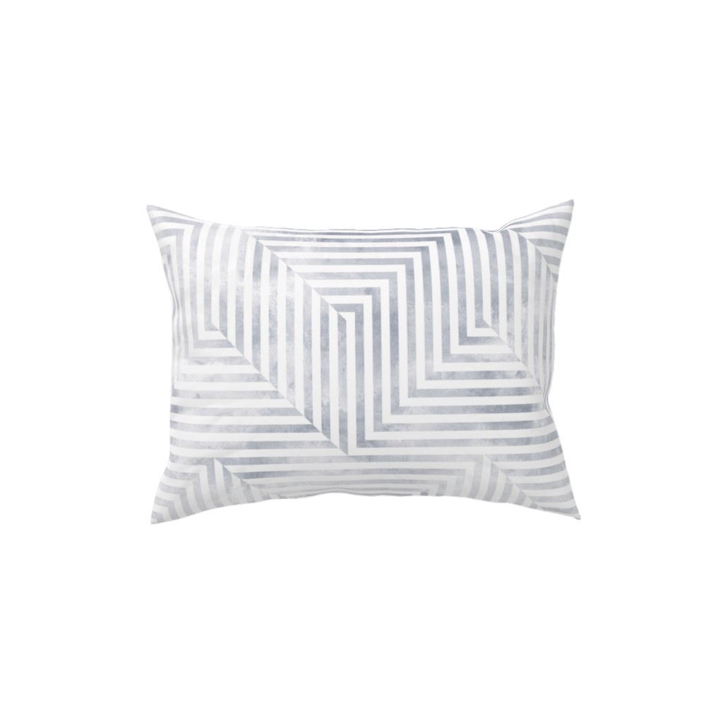 Baltimore - Soft Gray Pillow, Woven, White, 12x16, Double Sided, Gray