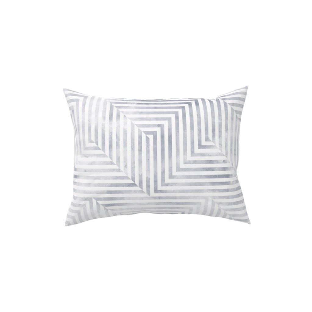 Baltimore - Soft Gray Pillow, Woven, White, 12x16, Double Sided, Gray, Gray