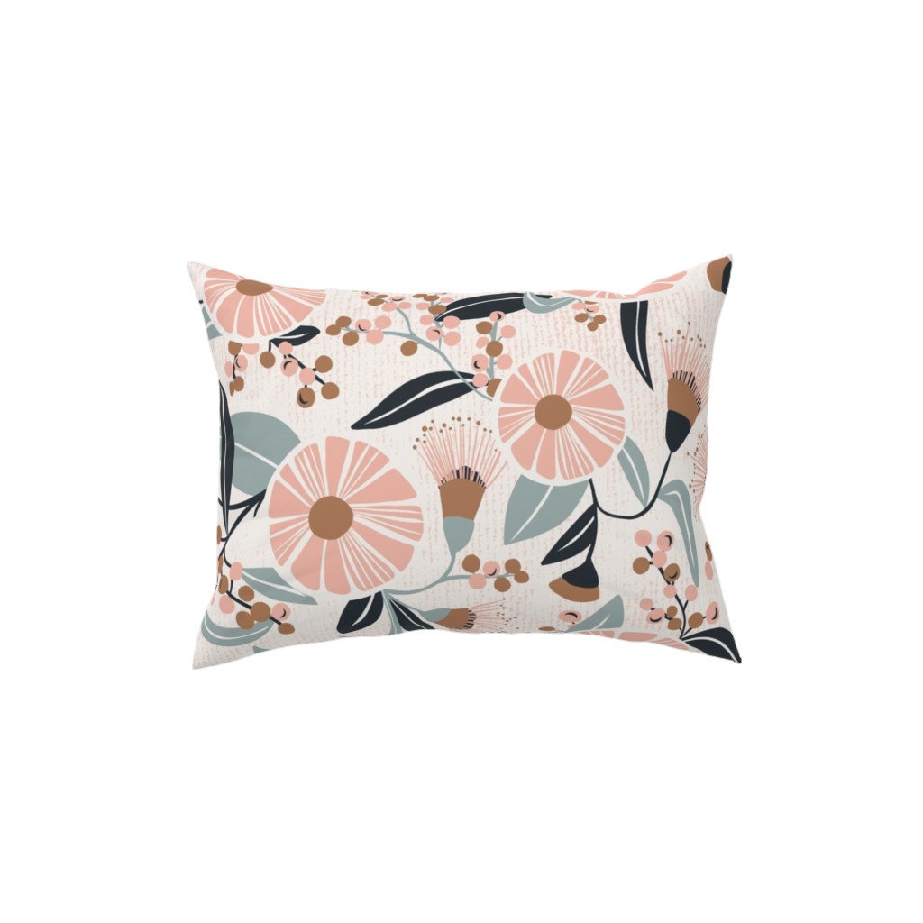 Madelyn Botanical Floral - Pink Pillow, Woven, White, 12x16, Double Sided, Pink