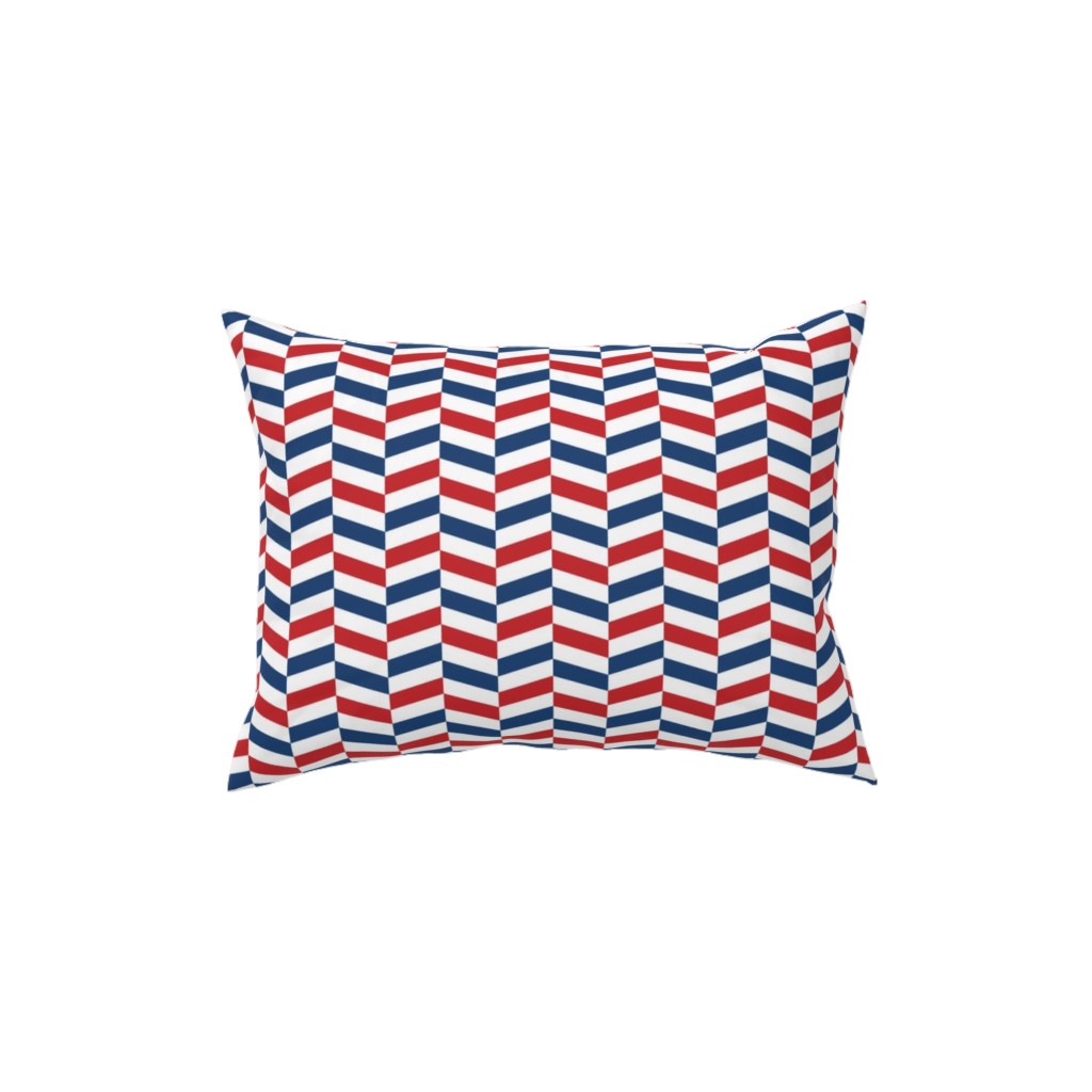 American Stripes - Multi Pillow, Woven, White, 12x16, Double Sided, Multicolor