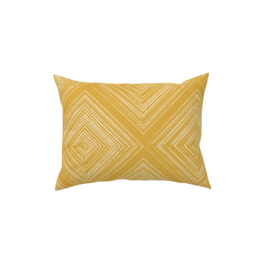 Modern Farmhouse - Mustard Pillow, Woven, White, 12x16, Double Sided, Yellow