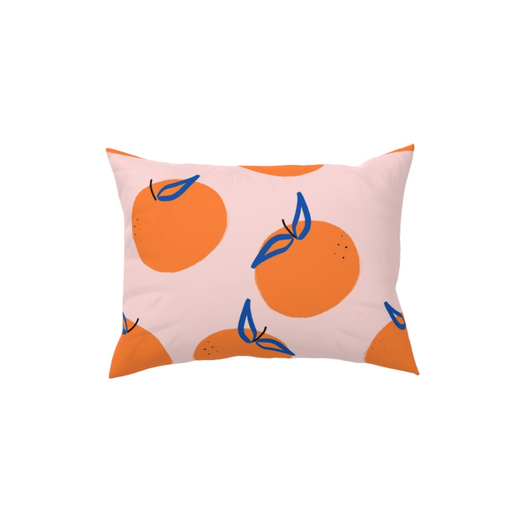 Clementines - Orange Pillow, Woven, White, 12x16, Double Sided, Orange