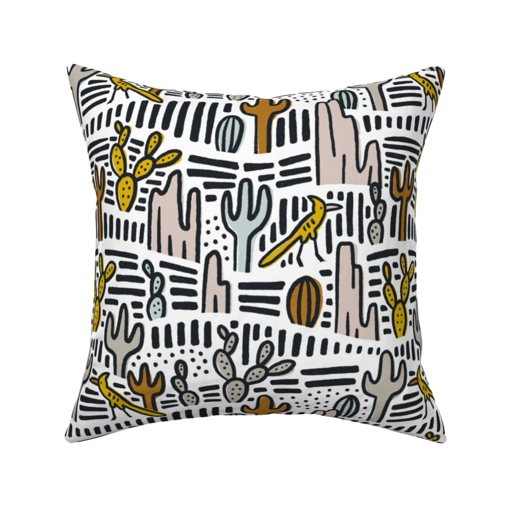 Wiley - Light Pillow, Woven, White, 16x16, Double Sided, Multicolor