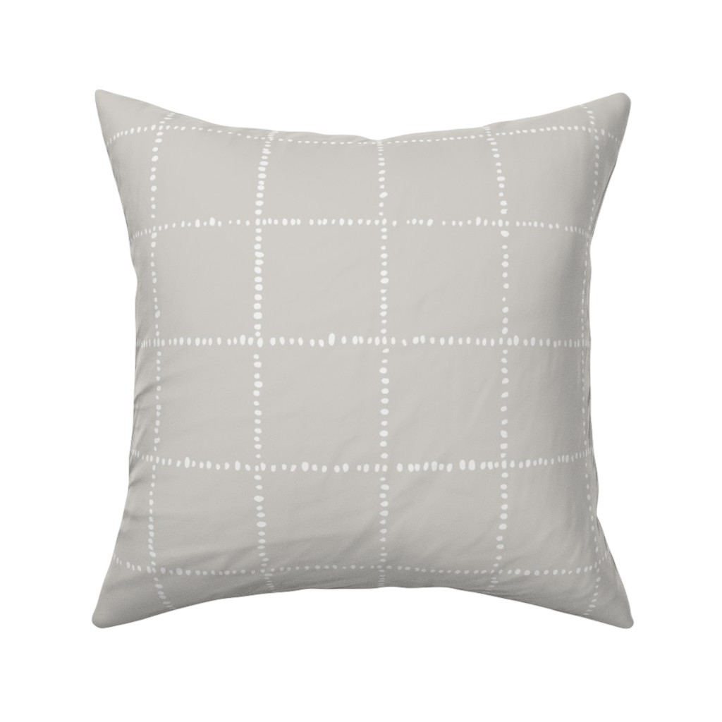Soul Garden Pillow, Woven, White, 16x16, Double Sided, Gray, Smoke
