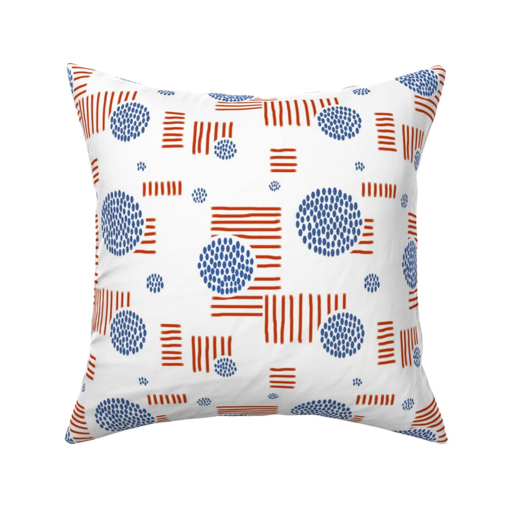 Red White And Blue Pillow