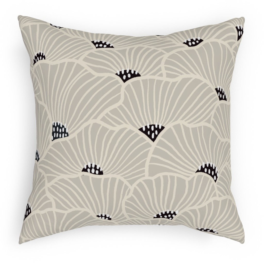 San Diego - Neutral Pillow, Woven, White, 18x18, Double Sided, Beige