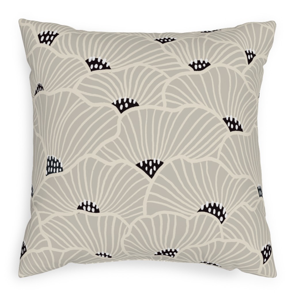 San Diego - Neutral Pillow, Woven, White, 20x20, Double Sided, Beige