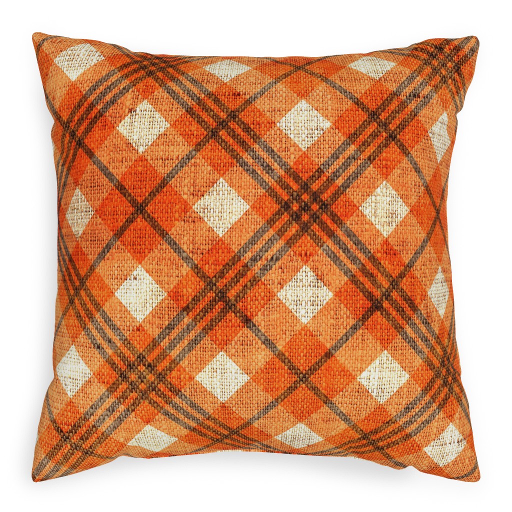 Plaid Outdoor Pillows