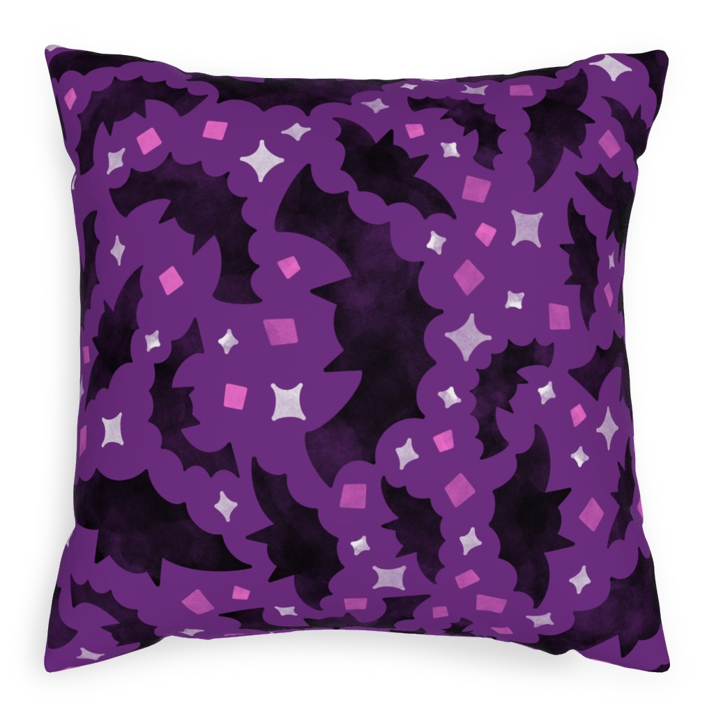 Purple And White Pillows