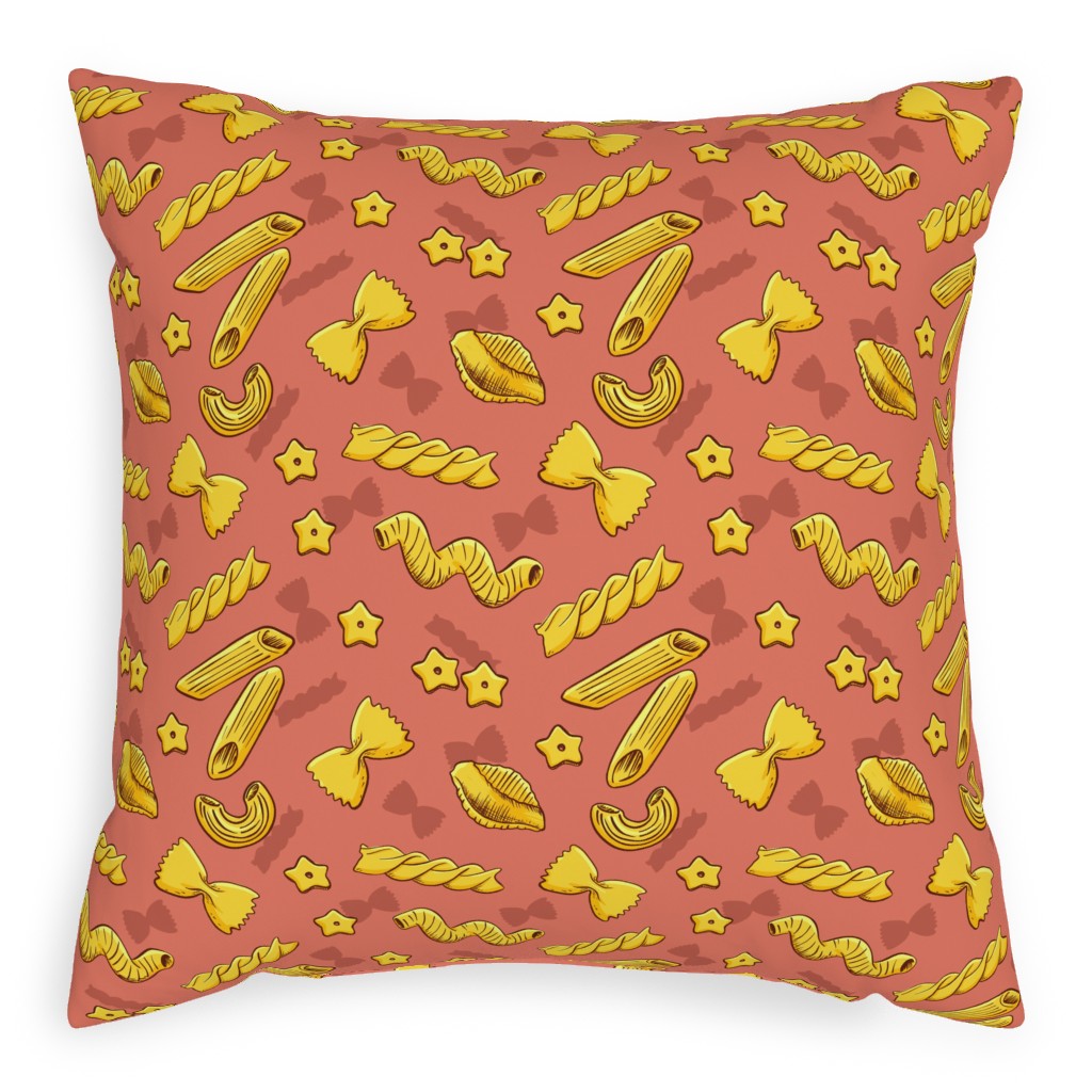 White And Orange Pillow
