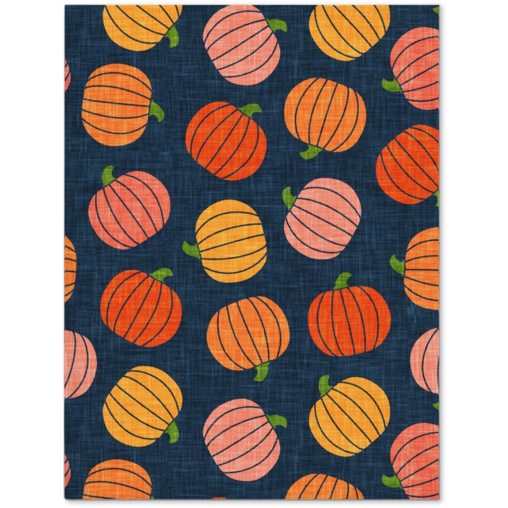 Pumpkin Toss - Orange on Blue Journal, Orange