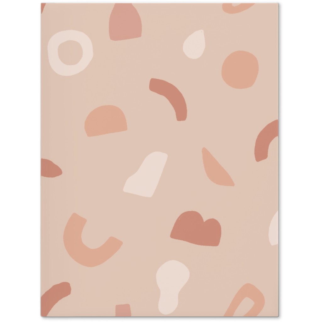 Organic Cut Shapes - Pink Clay Journal, Pink