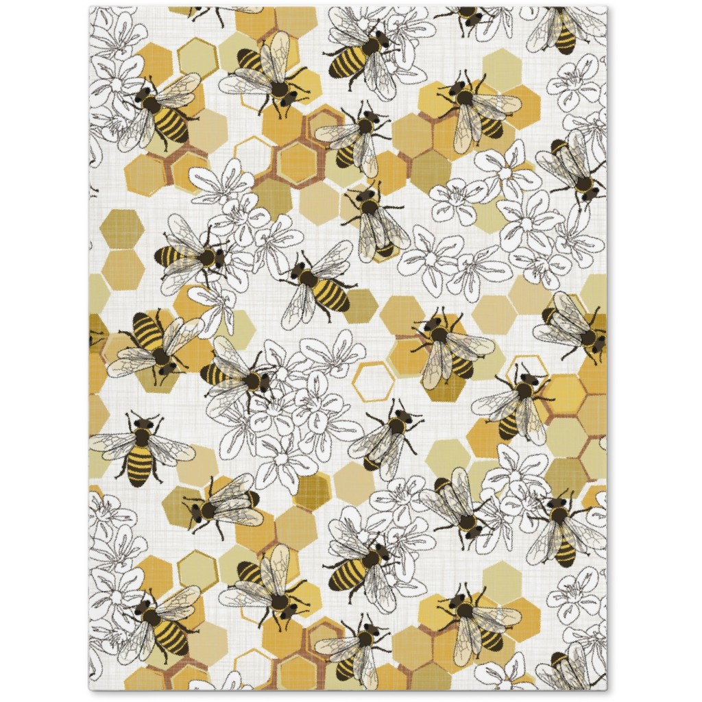 Save the Honey Bees - Yellow Journal, Yellow