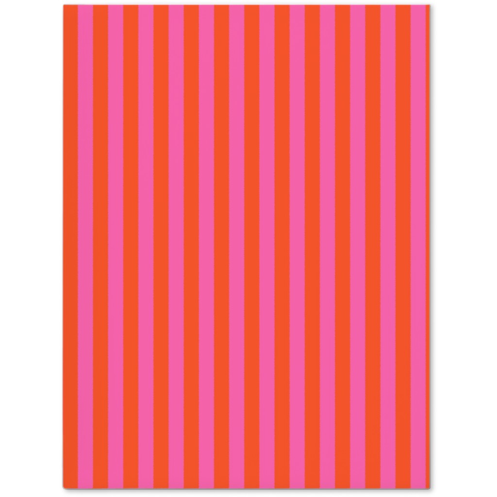 Piccadilly Pinstripes in Mod - Orange and Pink Journal, Pink