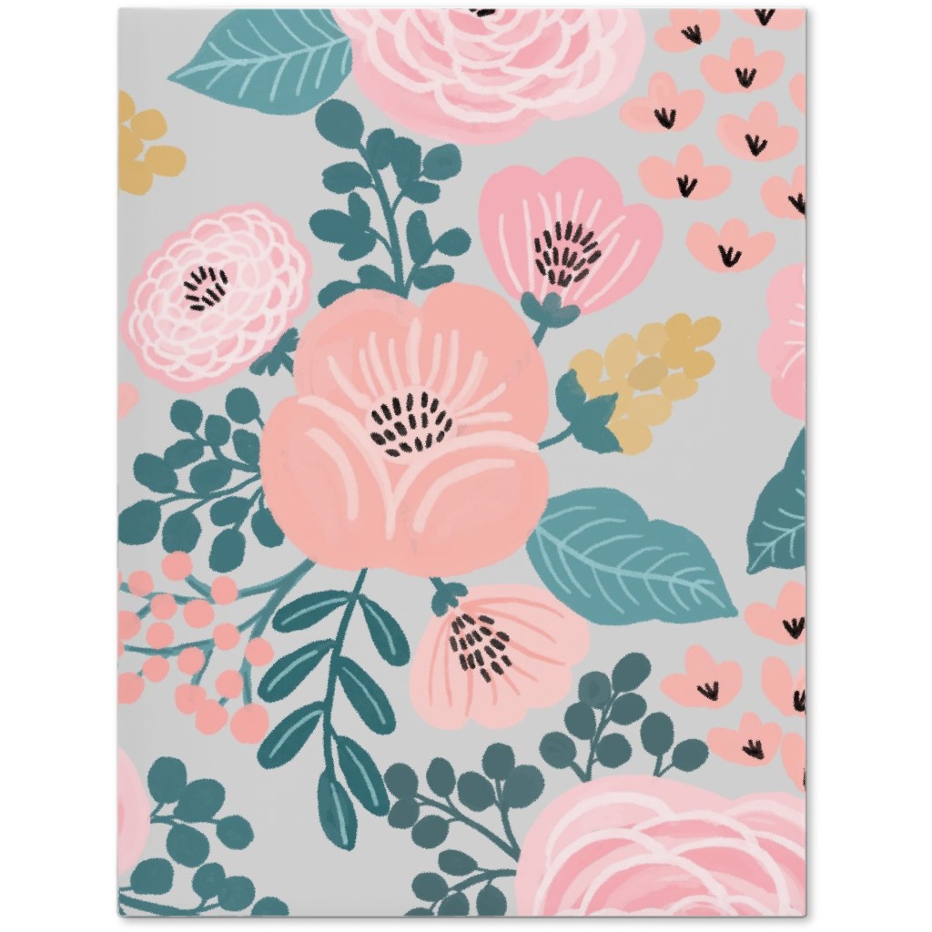 June Botanicals - Gray Journal, Pink