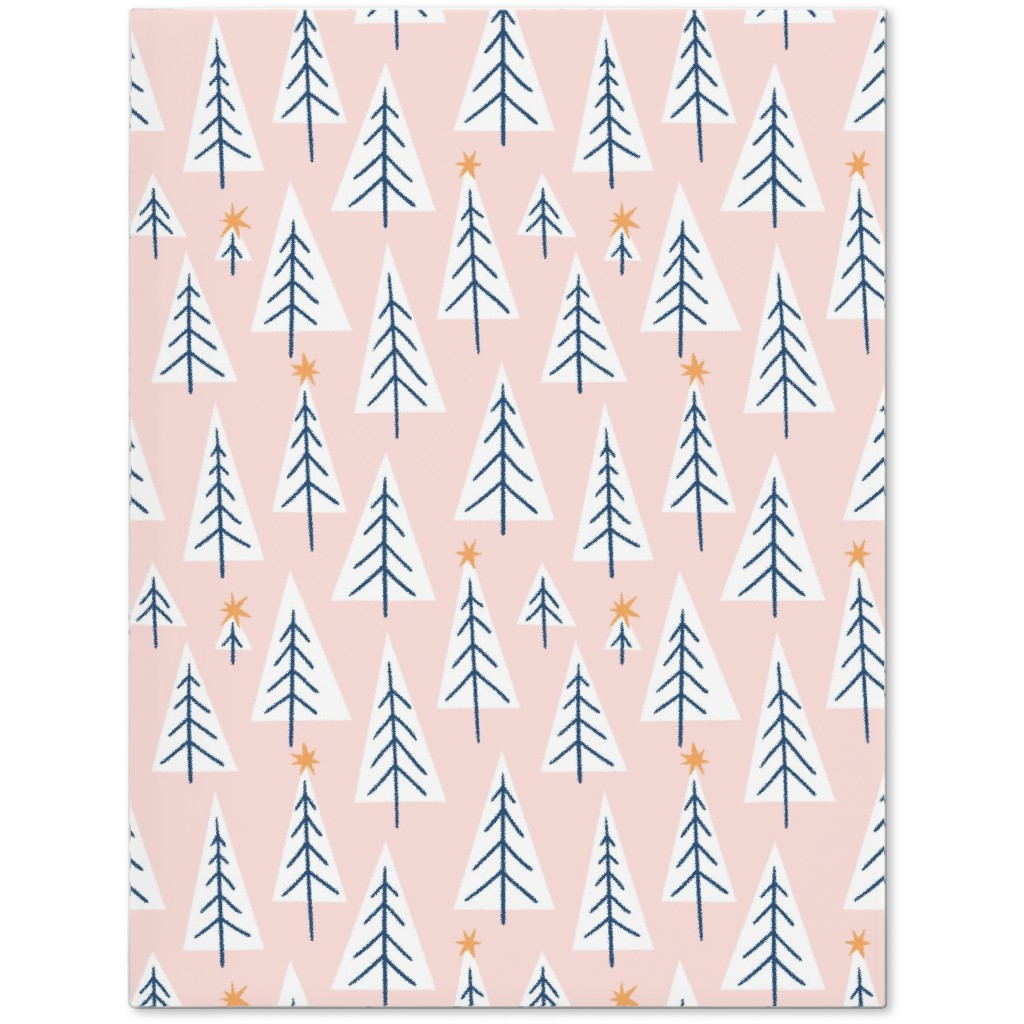 Christmas Forest - Pink Journal, Pink, Bright Pink