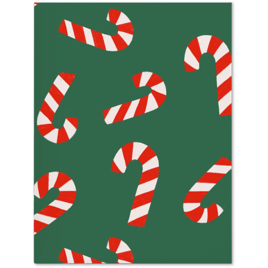 Candy Cane Pattern Journal, Green