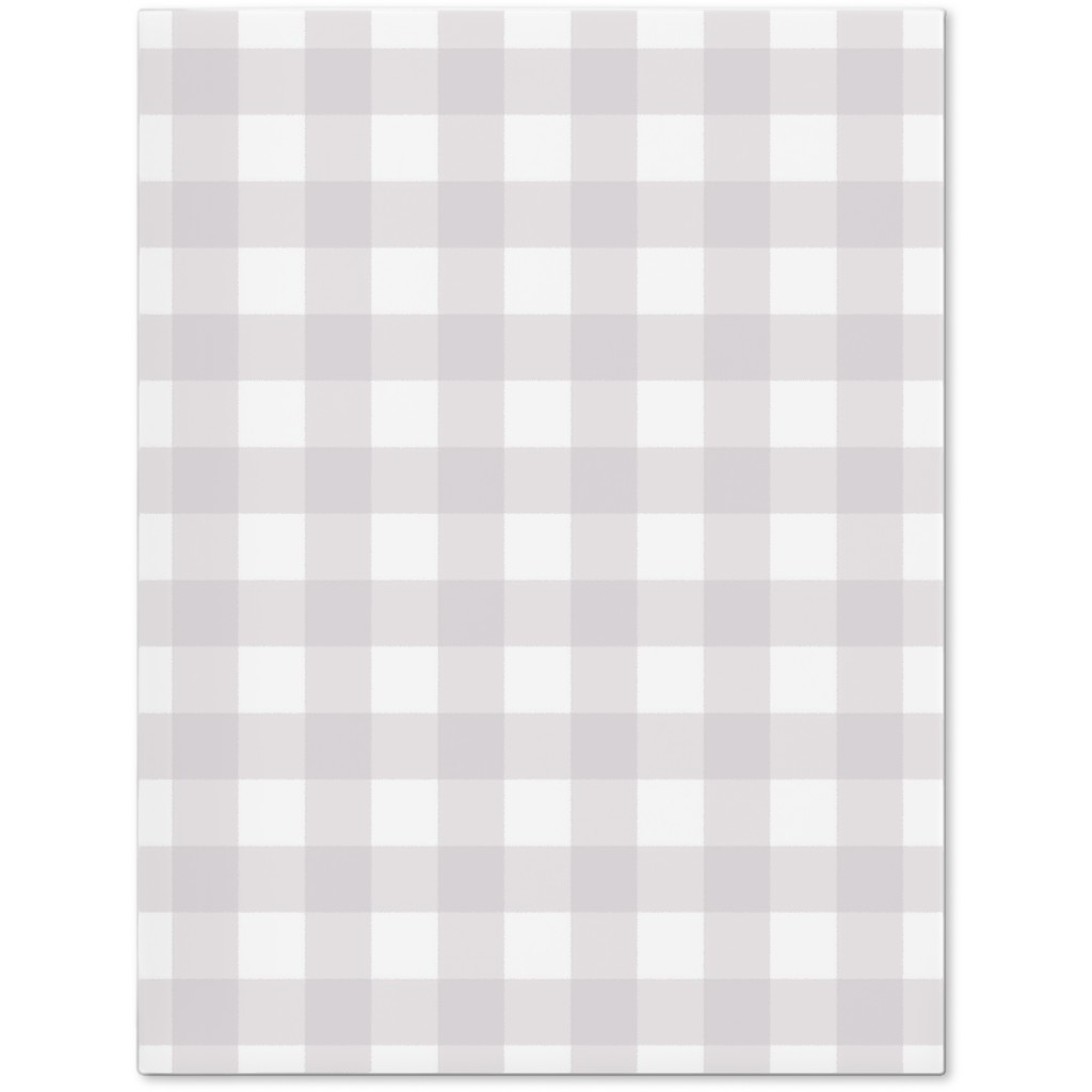 Gingham Check Journal, Gray