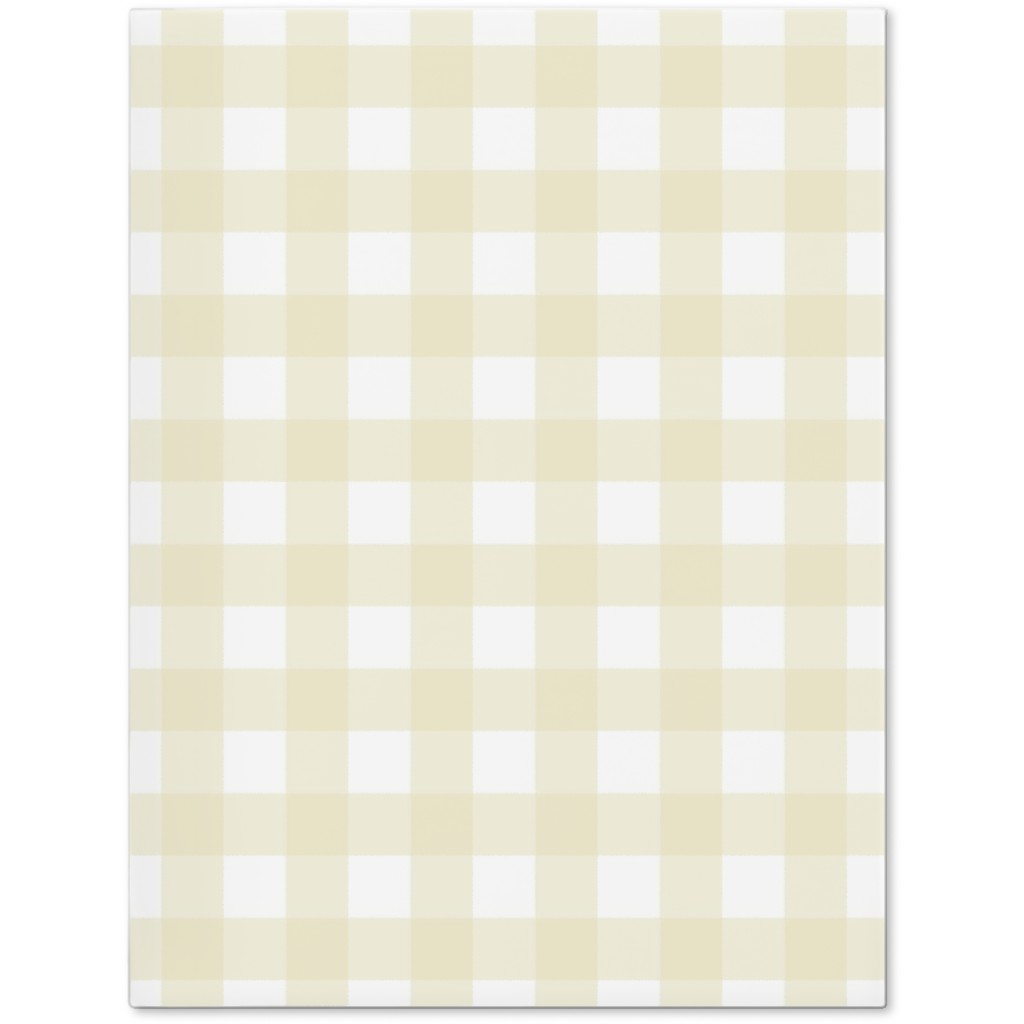 Gingham Check Journal, Yellow