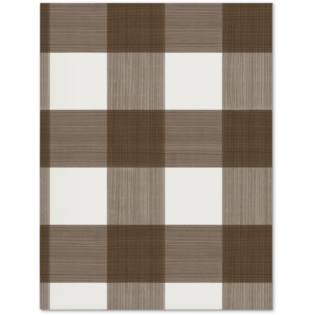 Cross Hatch Plaid Journal, Brown