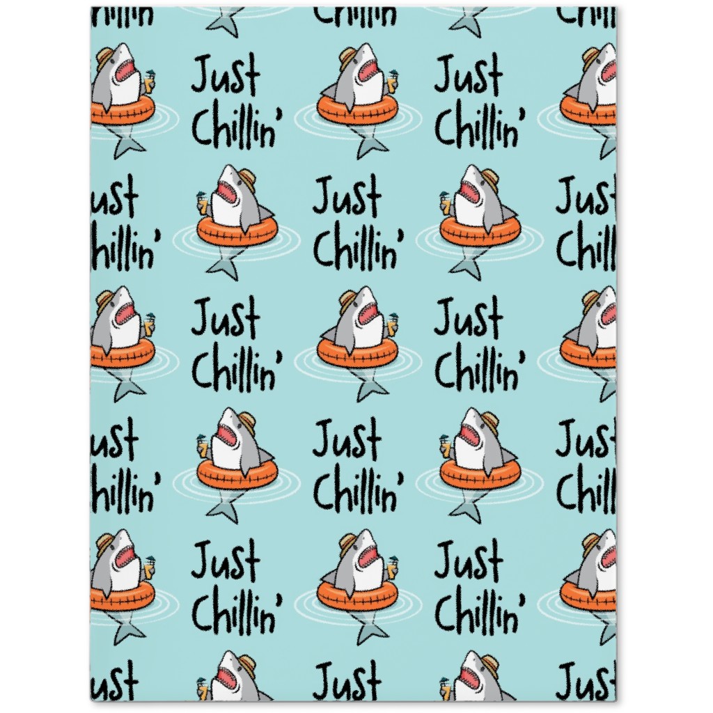 Just Chillin' - Pool Sharks - Aqua Journal, Blue