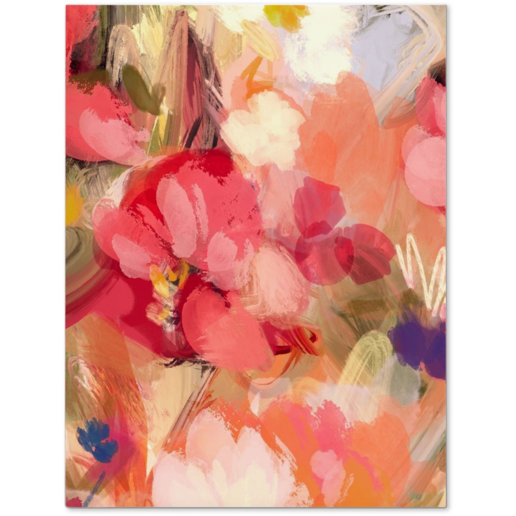 painterly abstract floral journal