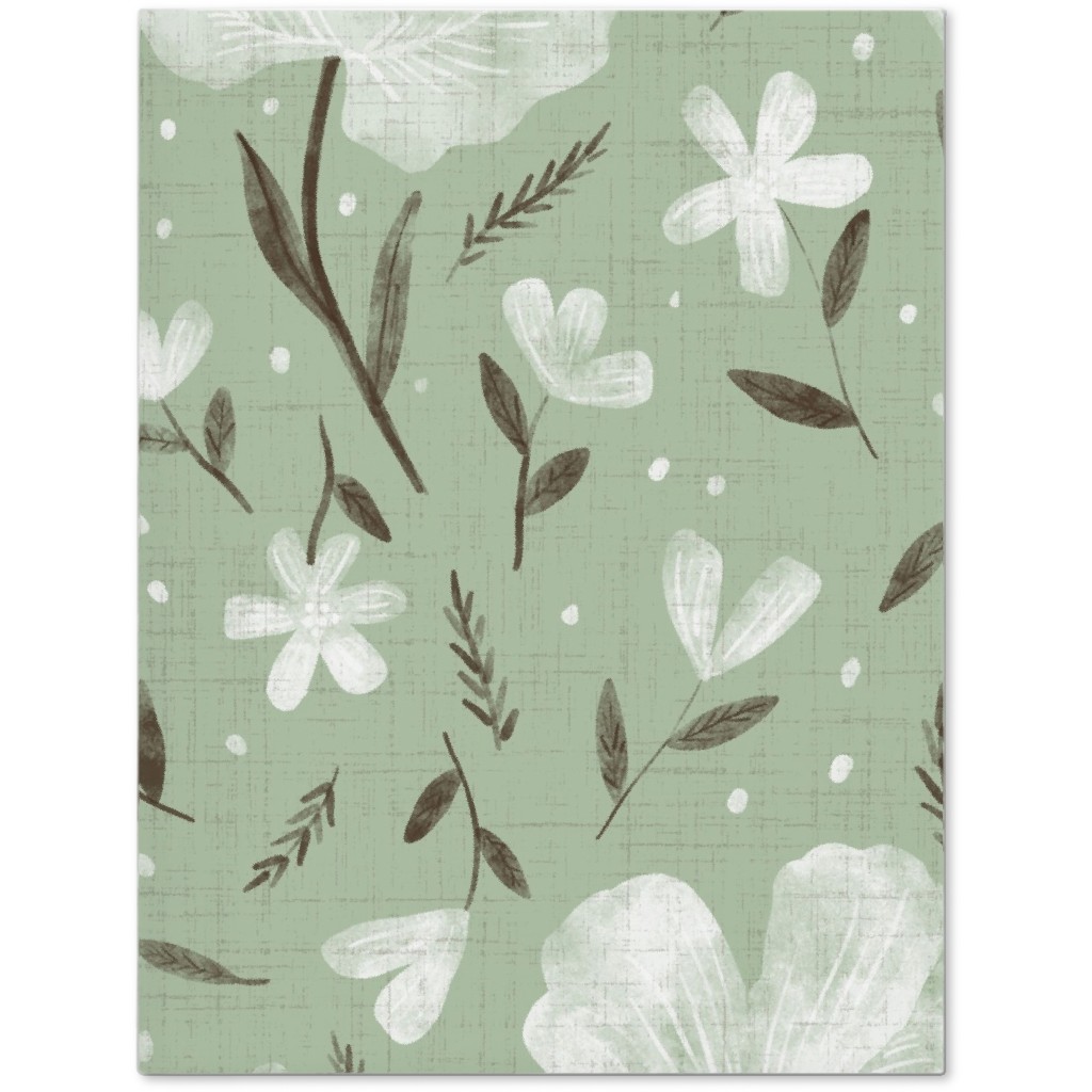 Charlotte Floral - Sage Journal, Green