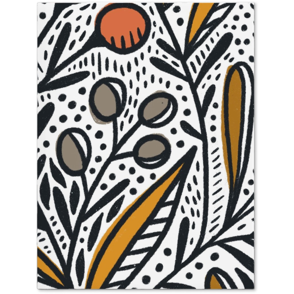 Rosa - Gold and Red Journal, Multicolor