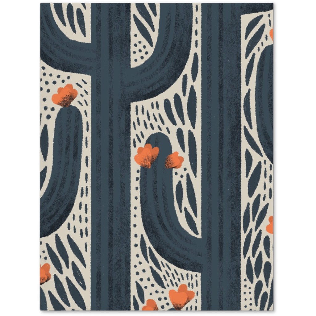 Wyatt - Cactus - Navy Journal, Blue, True Blue