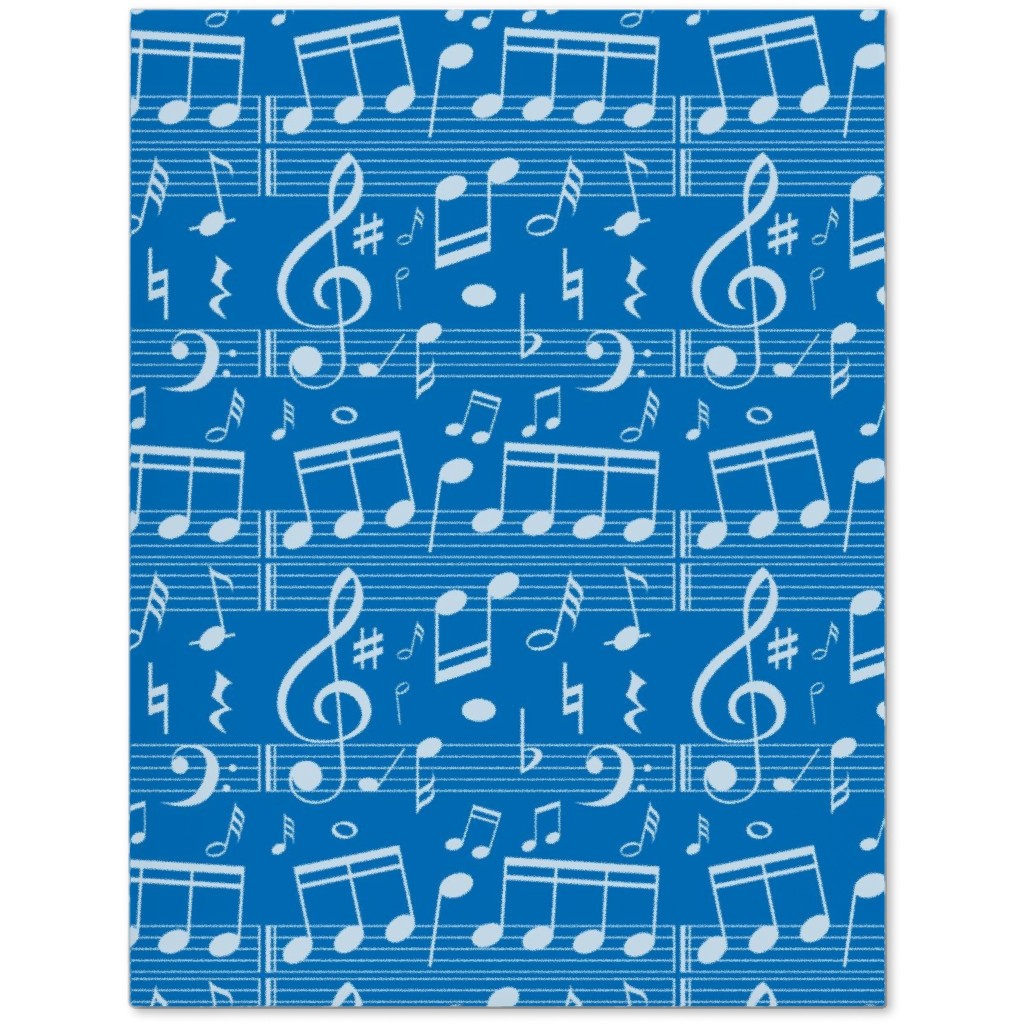 Music Notes - Blue Journal, Blue, True Blue